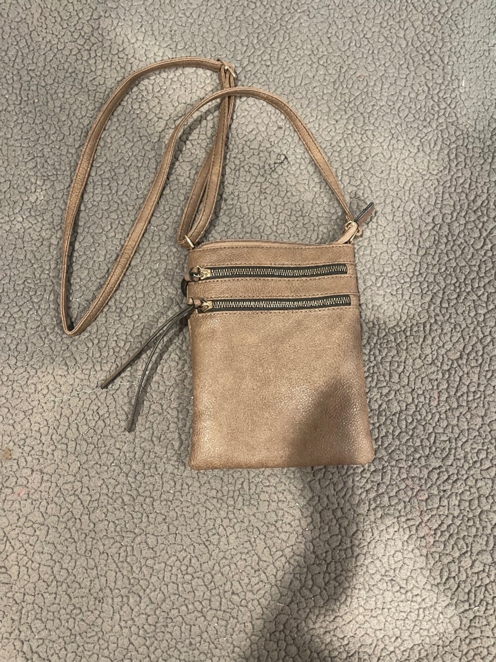 Taupe/Brown Crossbody purse